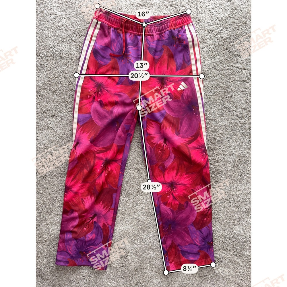 Adidas x FARM Rio Floral Tracksuit Set Pink Purple Jacket Pants Size M Tropical - Picture 3 of 11